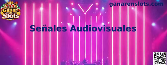 Representación de señales audiovisuales, sonidos y animaciones en una tragamonedas